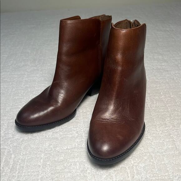Antonio Melani Paxt brown leather ankle booties 7.5 - Picture 1 of 11